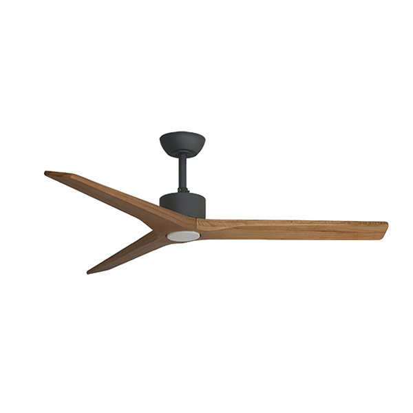 พัดลมเพดาน MR.KEN รุ่น FARO Solid Wood 52" DR LED DC Motor พัดลมมีไฟ ใบพัดไม้แท้ พร้อมรีโมทคอนโทรล
